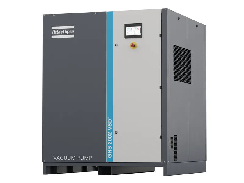 Atlas Copco GHS VSD+ vacuum pump with HEX@ controller