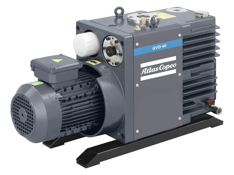Atlas Copco GVD two-stage oil-sealed rotary vane vacuum pump